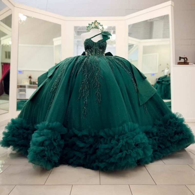 Tassel Fringe Trim - Gaun Quinceanera Hijau Meksiko Kustom EVLAST