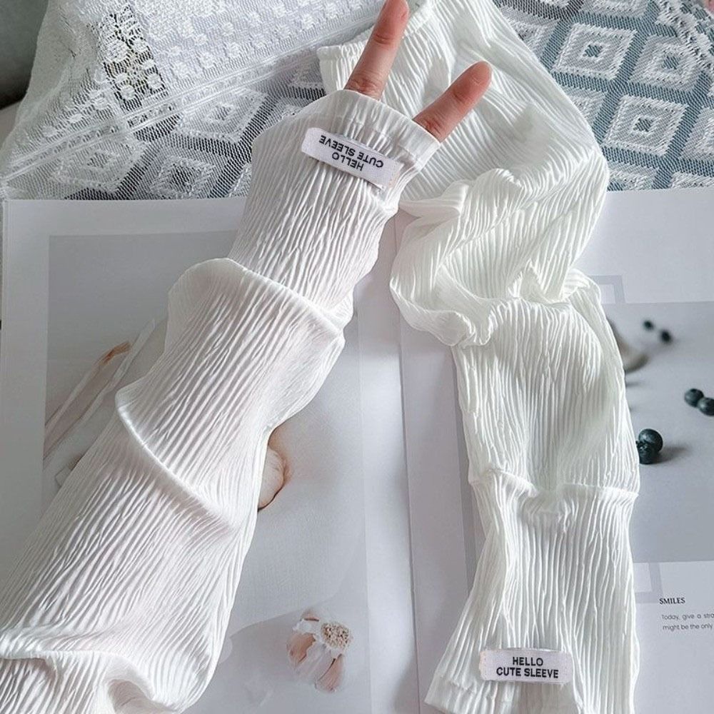 Elastic Lace Trim - Lengan Pelindung Matahari Berbahan Renda yang