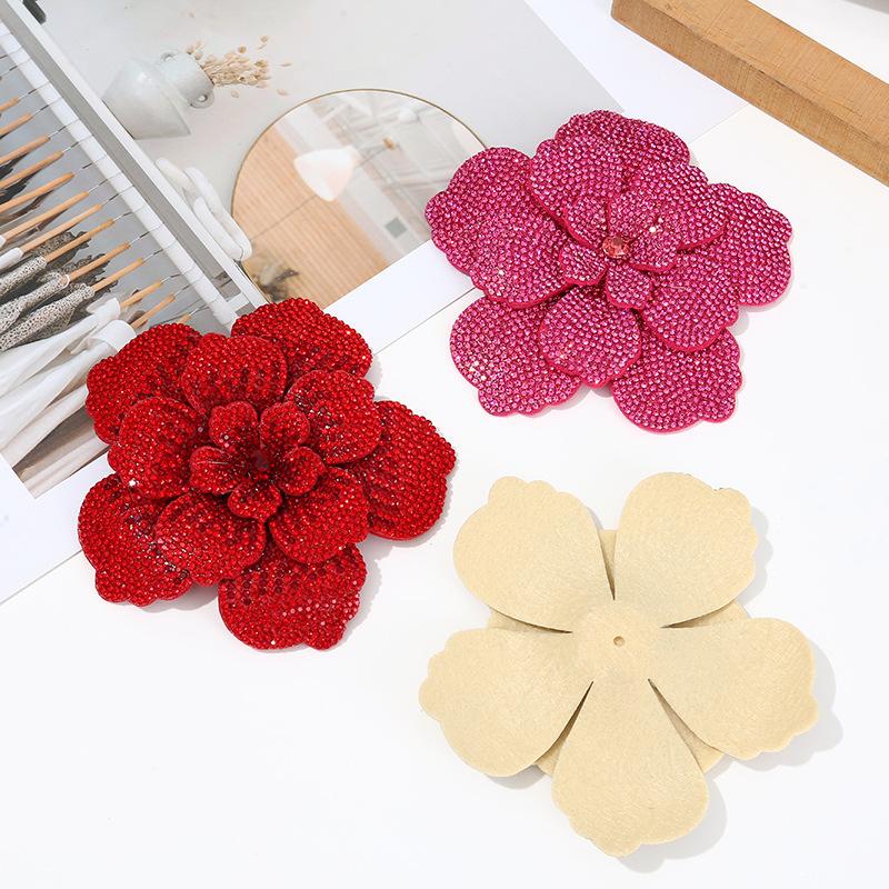 Embellish Craft - 1 buah Patch Bunga Kamelia Tiga
