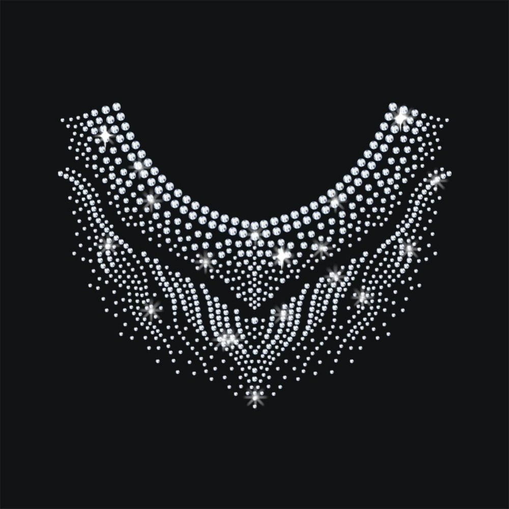 Hotfix Rhinestone Sheet - Pola Baju Olahraga dengan Transfer Rhinestone