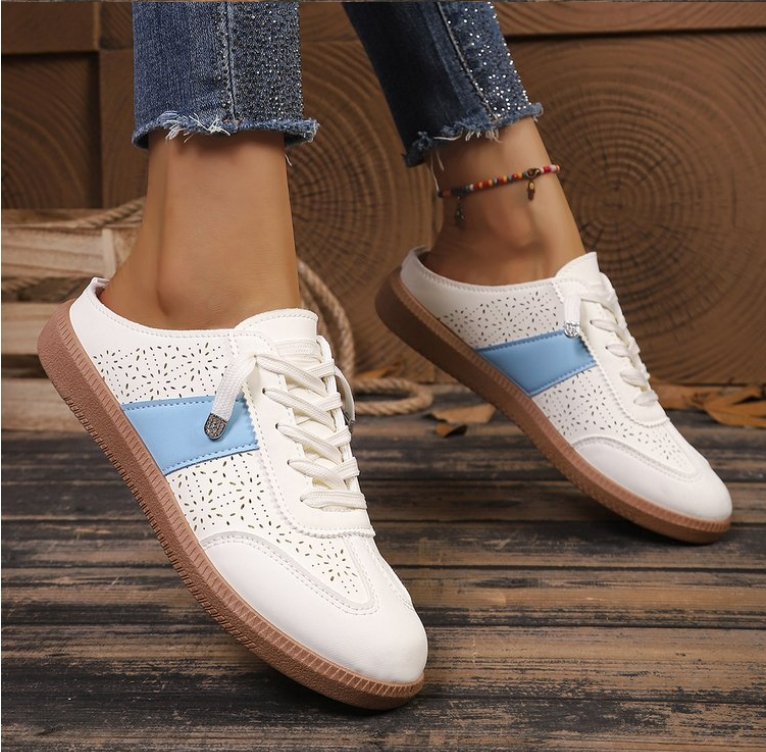 Sandal Wanita Model Baru yang  - Guipure Lace Panel ulasan dan harga