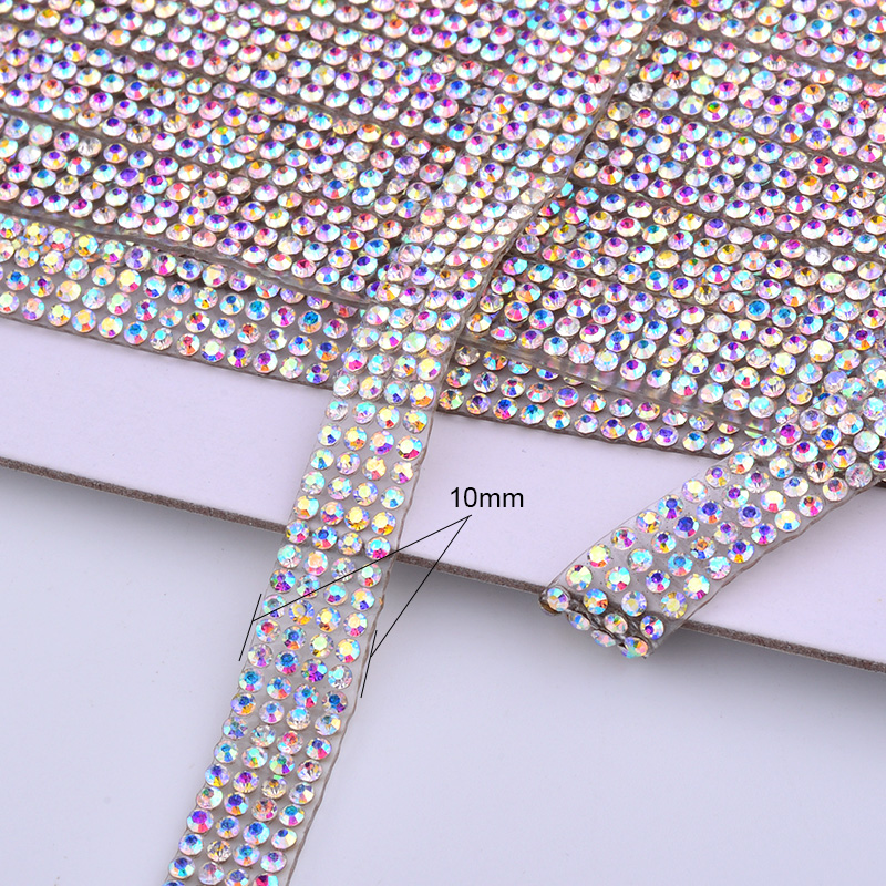 Junao 5Yard Crystal AB Berlian - Hotfix Rhinestone Sheet ulasan dan harga