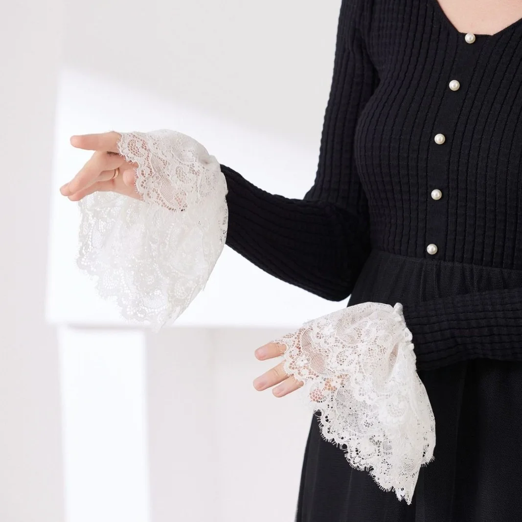 26 Manset Pendek Elastis Wanit - Elastic Lace Trim ulasan dan harga