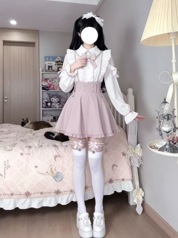 Set 2 Potong Sweet Lolita Jepa - Elastic Lace Trim ulasan dan harga