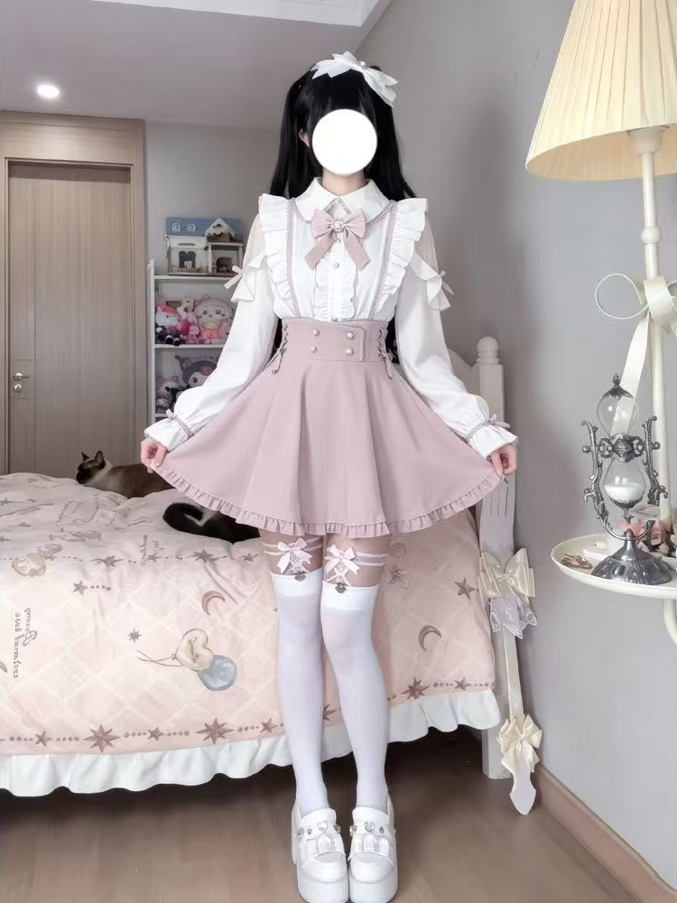 Set 2 Potong Sweet Lolita Jepa - Elastic Lace Trim ulasan dan harga