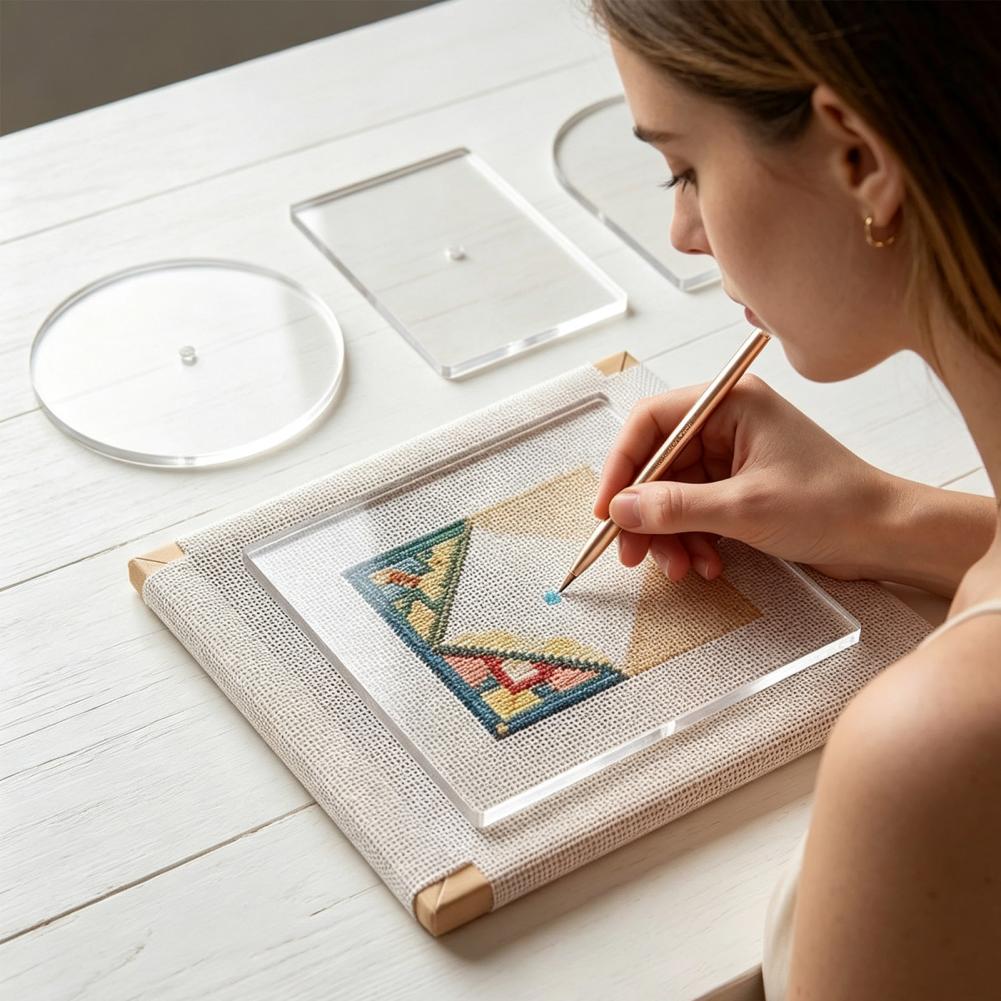 5PCS Set Template Bordir Akril - Embroidery Craft ulasan dan harga
