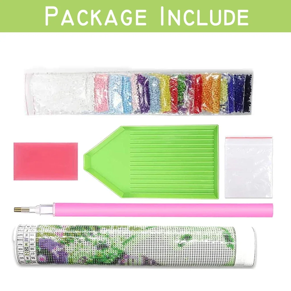 1pc Lukisan Berlian Tanpa Bing - Embroidery Embellishments ulasan dan harga