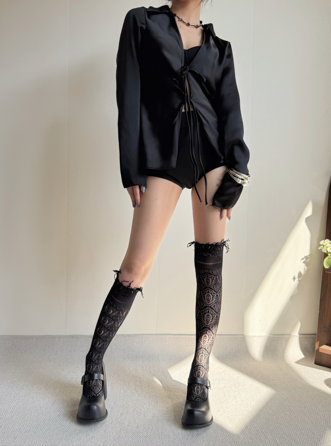 Stoking Jaring Ikan Baru Wanit - Tassel Fringe Trim ulasan dan harga