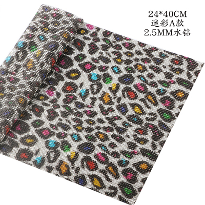 Hotfix leopard bling berlian i - Hotfix Rhinestone Sheet ulasan dan harga