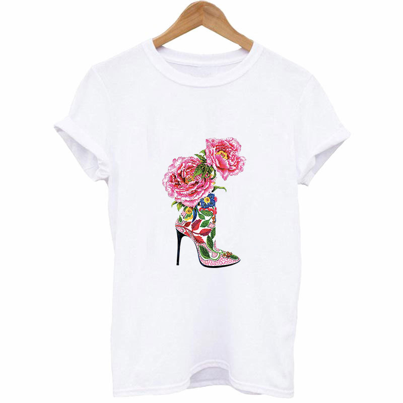 Hak Tinggi Bunga Disetrika Di  - Applique Patch Flower ulasan dan harga