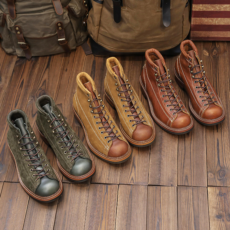 Sepatu Boots Kulit Asli Pria V - Guipure Lace Panel ulasan dan harga