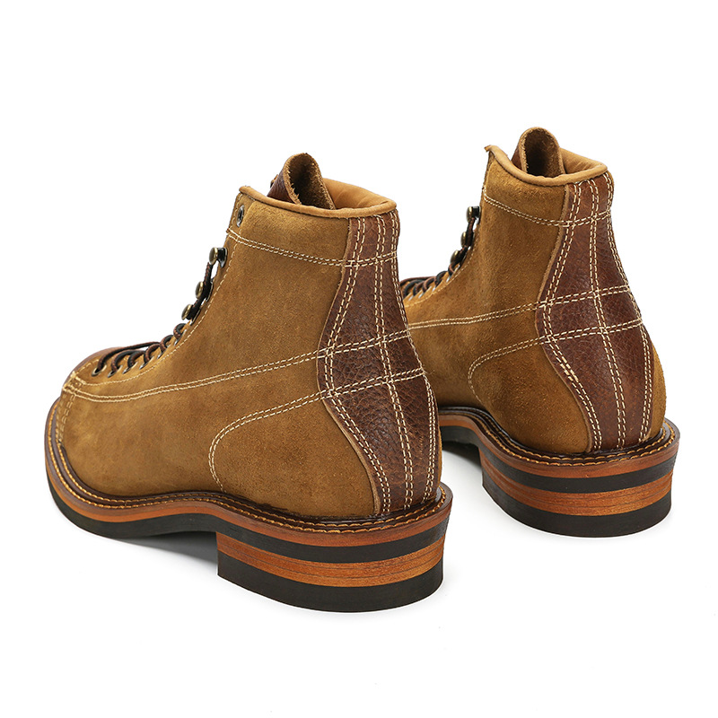 Sepatu Boots Kulit Asli Pria V - Guipure Lace Panel ulasan dan harga