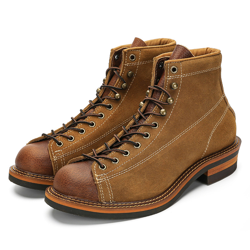 Sepatu Boots Kulit Asli Pria V - Guipure Lace Panel ulasan dan harga