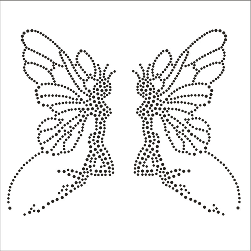 Kaus Desain Motif Berlian Imit - Hotfix Rhinestone Sheet ulasan dan harga